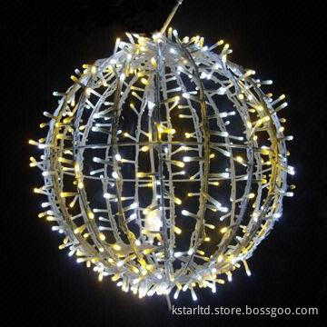 Festive/Holiday Ball Light with 40/60/80cm Diameter and LED String, Ideal for Indoor/Outdoor Use